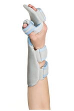 Splint for palm and forearm with thumb spica